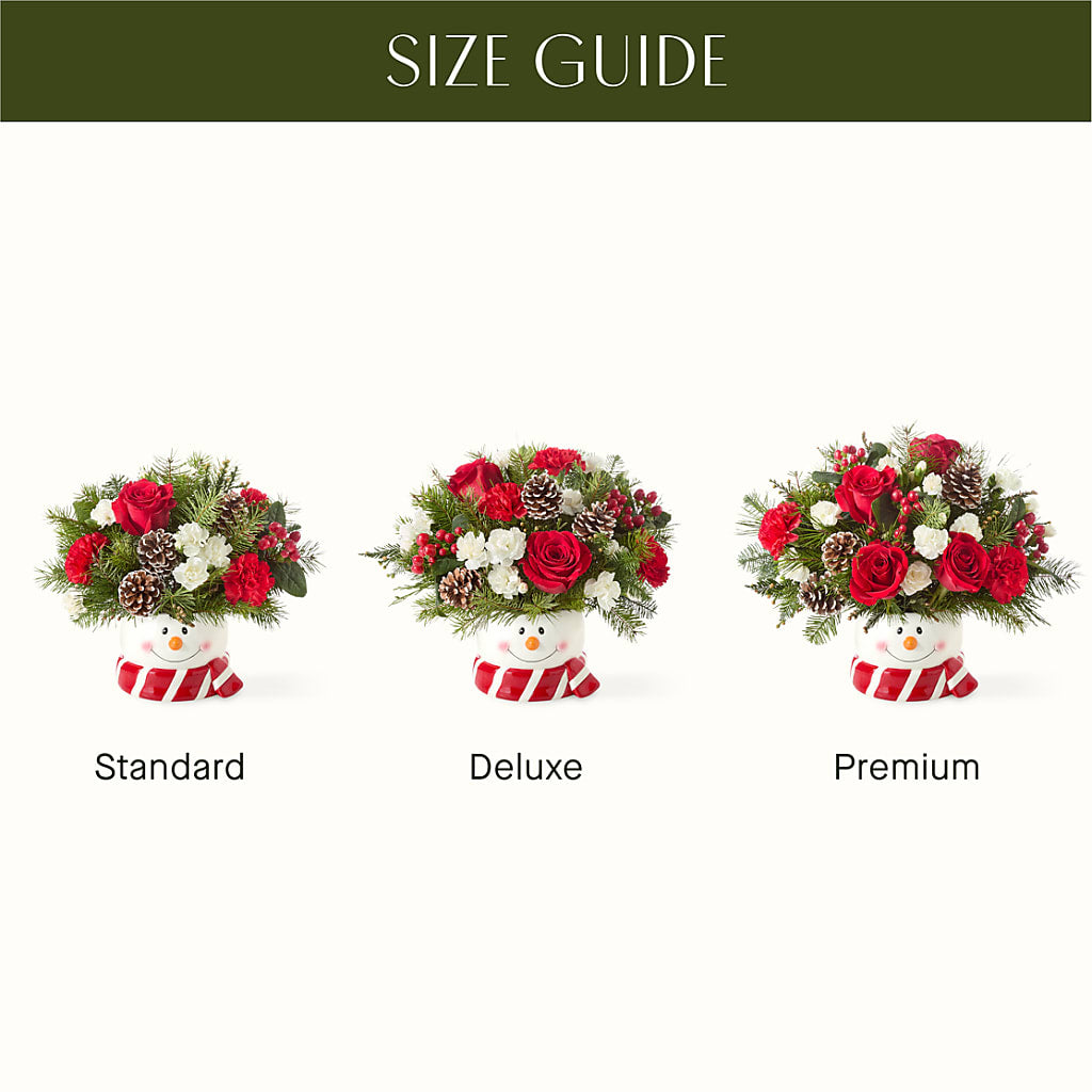 Jolly Snowman Bouquet – Colonial Flower Shoppe, Somers CT