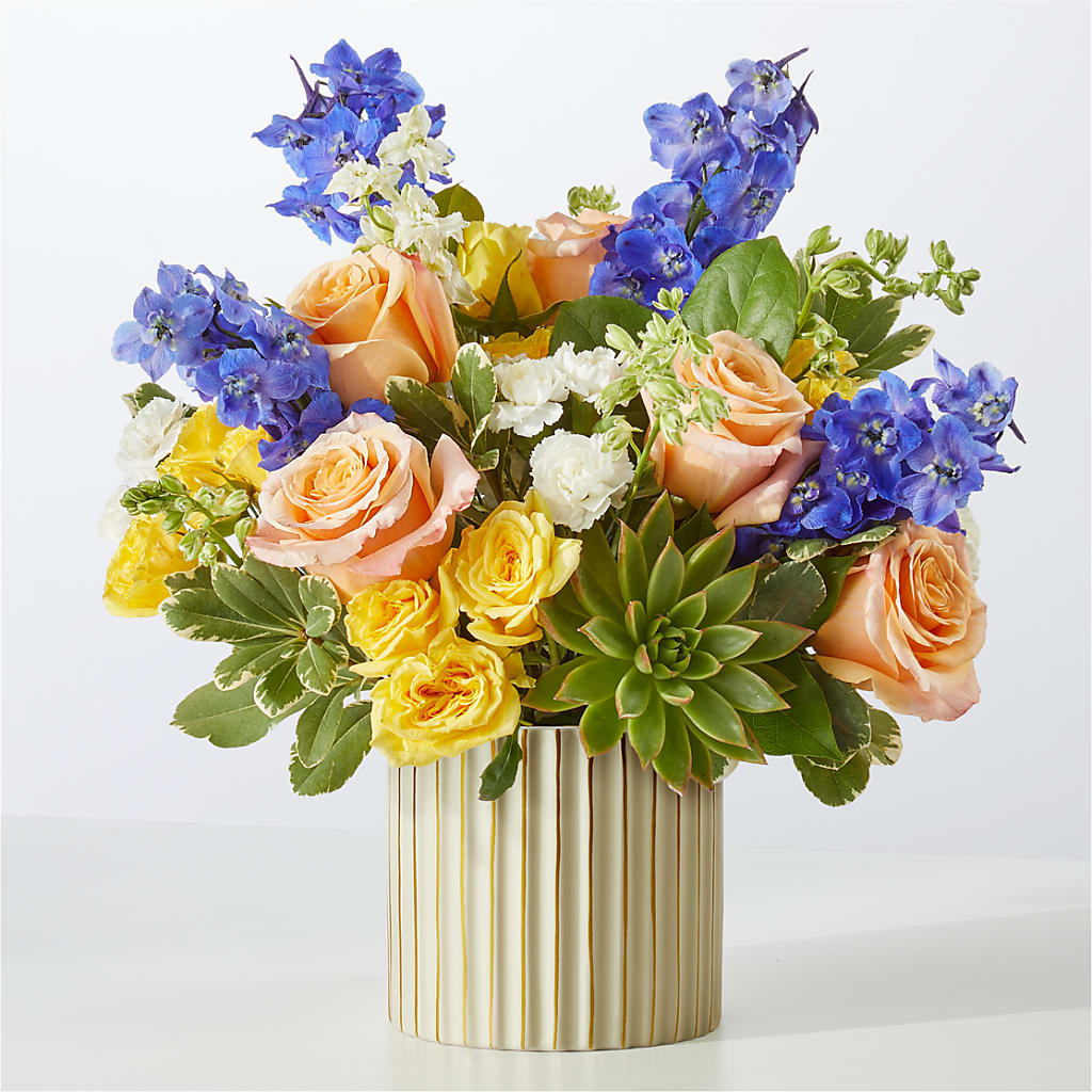 Cobalt Reverie Bouquet – Colonial Flower Shoppe, Somers CT