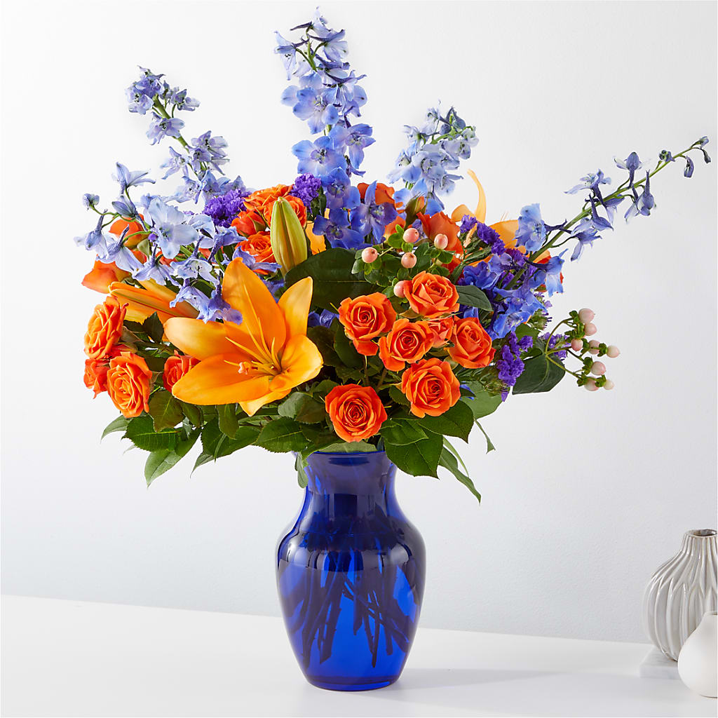 Radiant Citrus Bouquet – Colonial Flower Shoppe, Somers CT