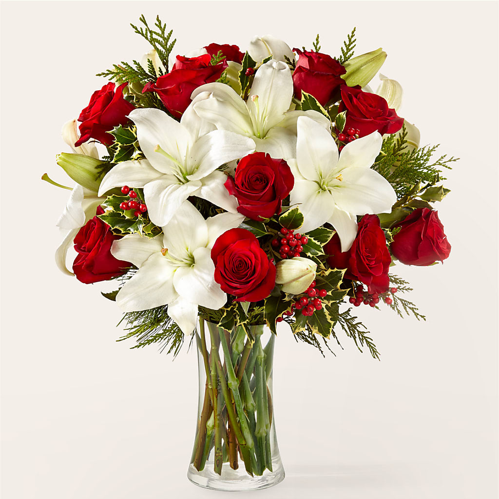 Sparkling Snowflakes Bouquet – Colonial Flower Shoppe, Somers CT