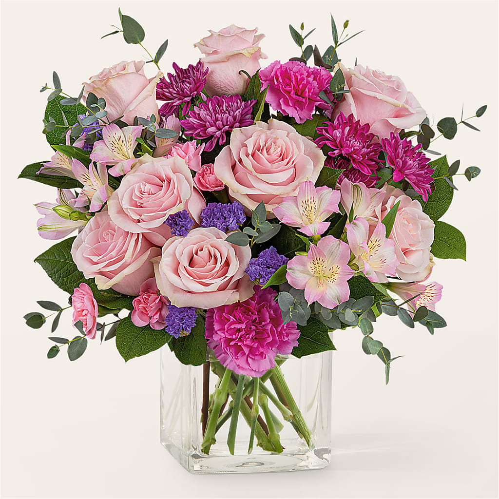 Rosy Radiance Bouquet – Colonial Flower Shoppe, Somers CT
