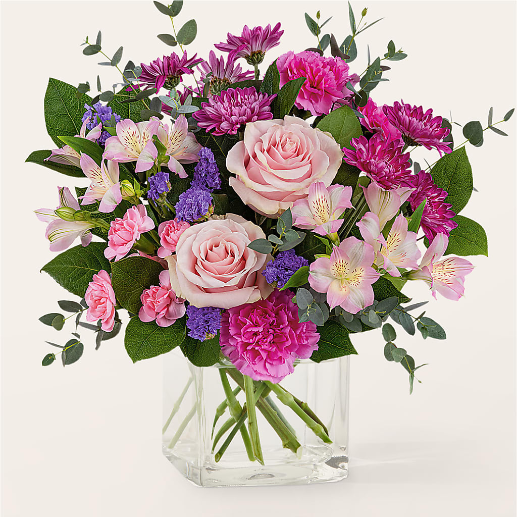 Rosy Radiance Bouquet – Colonial Flower Shoppe, Somers CT