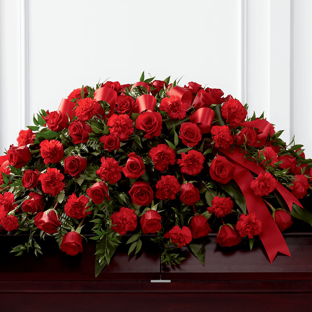 Tribute of Life Casket Spray – Colonial Flower Shoppe, Somers CT