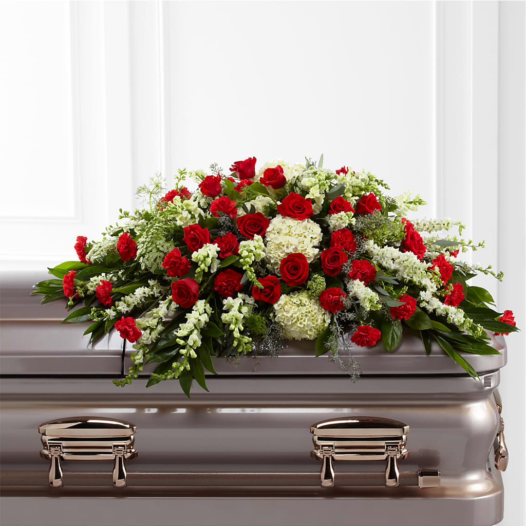 Sincerity Casket Spray – Colonial Flower Shoppe, Somers CT
