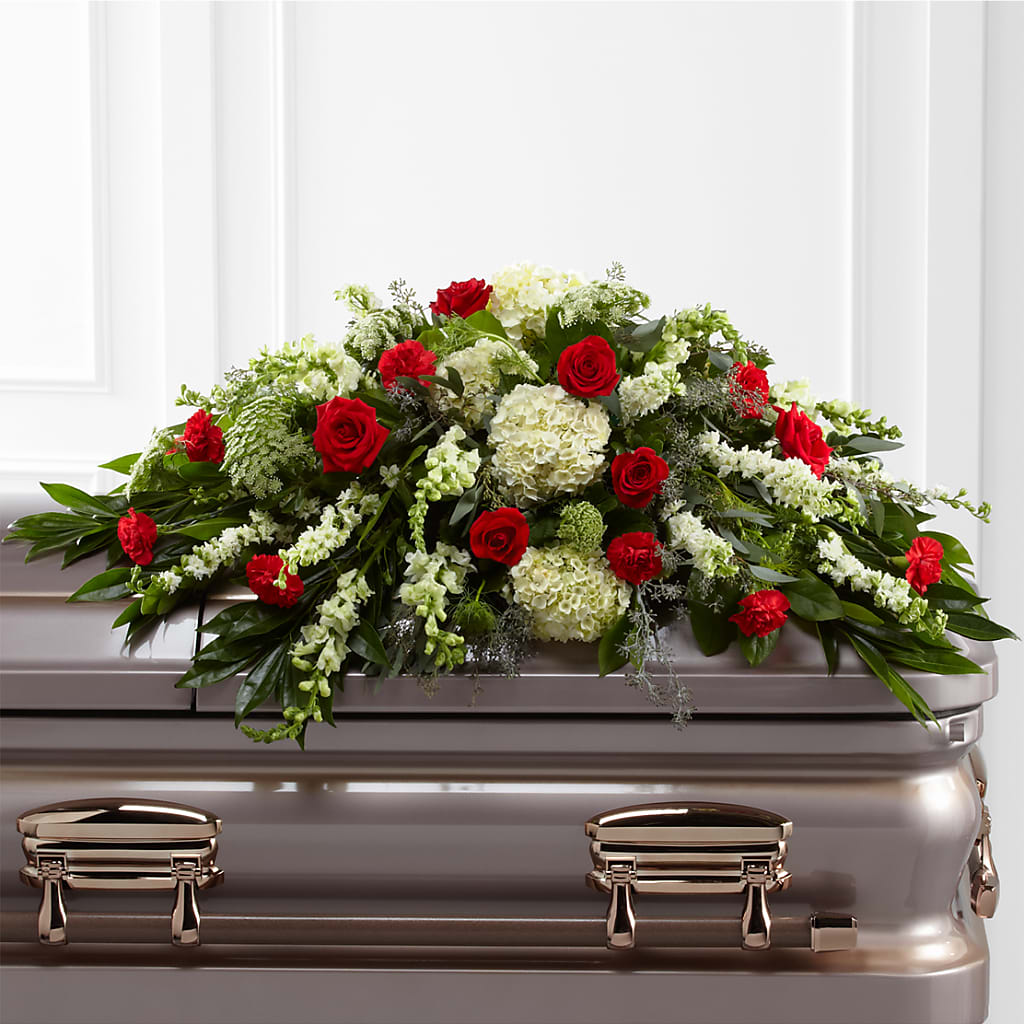 Sincerity Casket Spray – Colonial Flower Shoppe, Somers CT