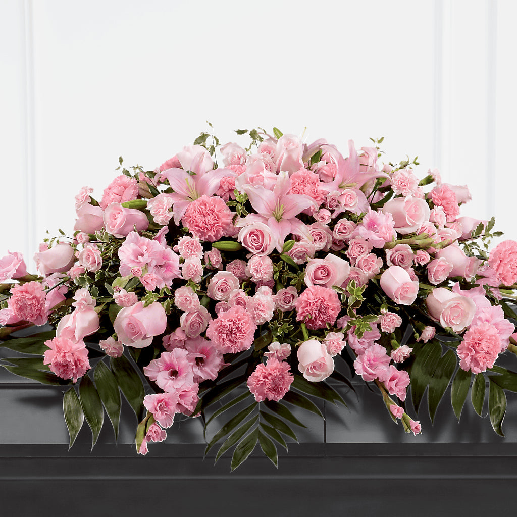 Garden of Comfort Casket Spray (Standard) – Colonial Flower Shoppe, Somers CT