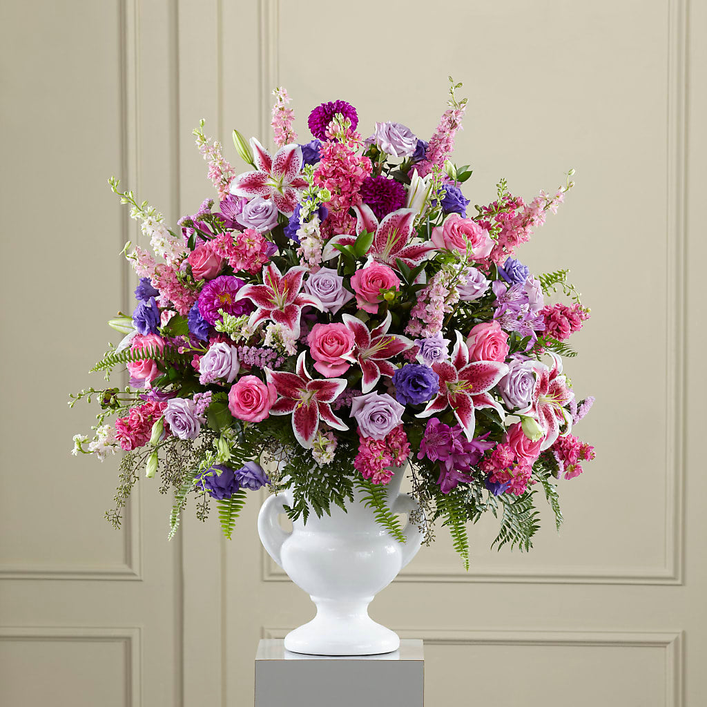 Peaceful Tribute Arrangement – Colonial Flower Shoppe, Somers CT