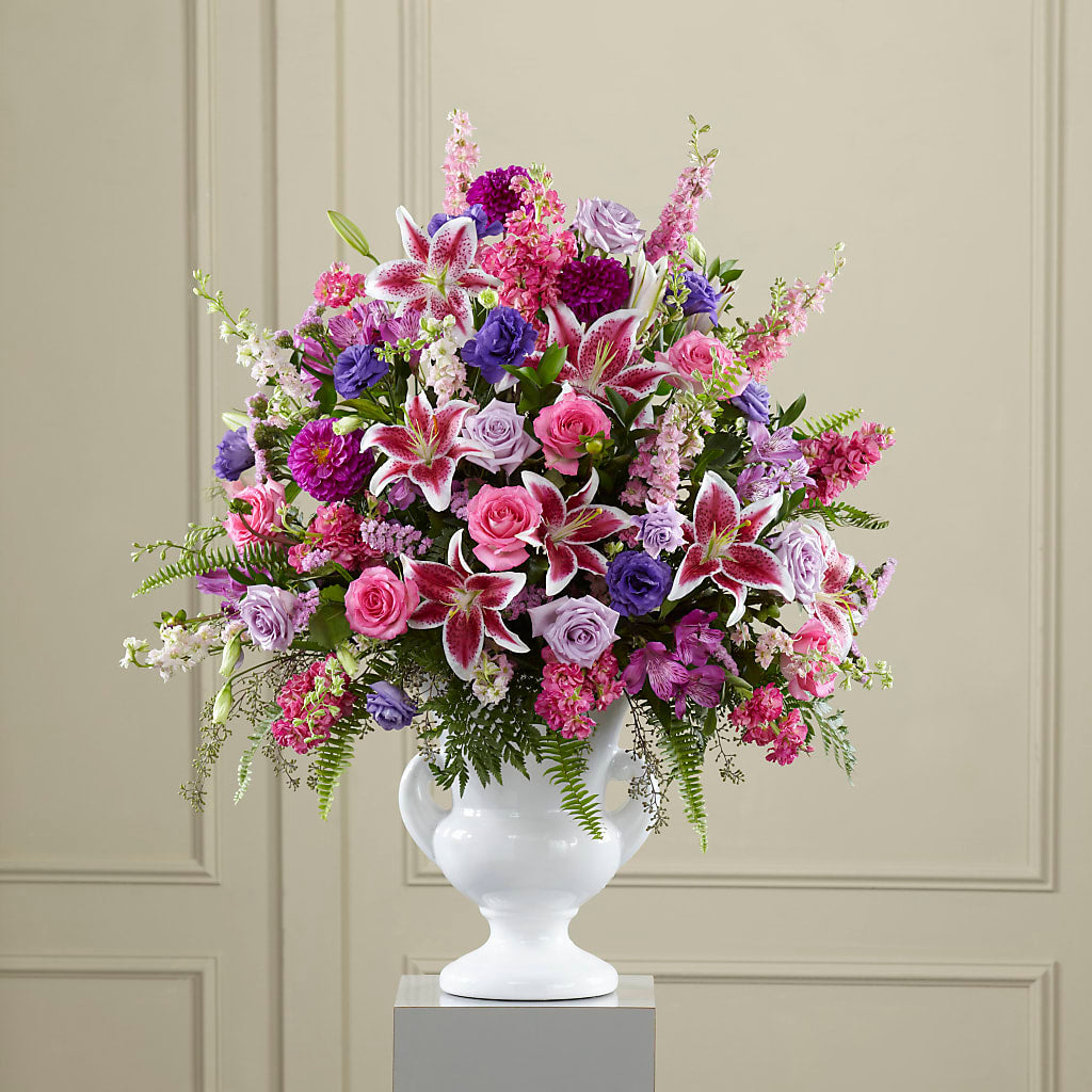 Peaceful Tribute Arrangement – Colonial Flower Shoppe, Somers CT
