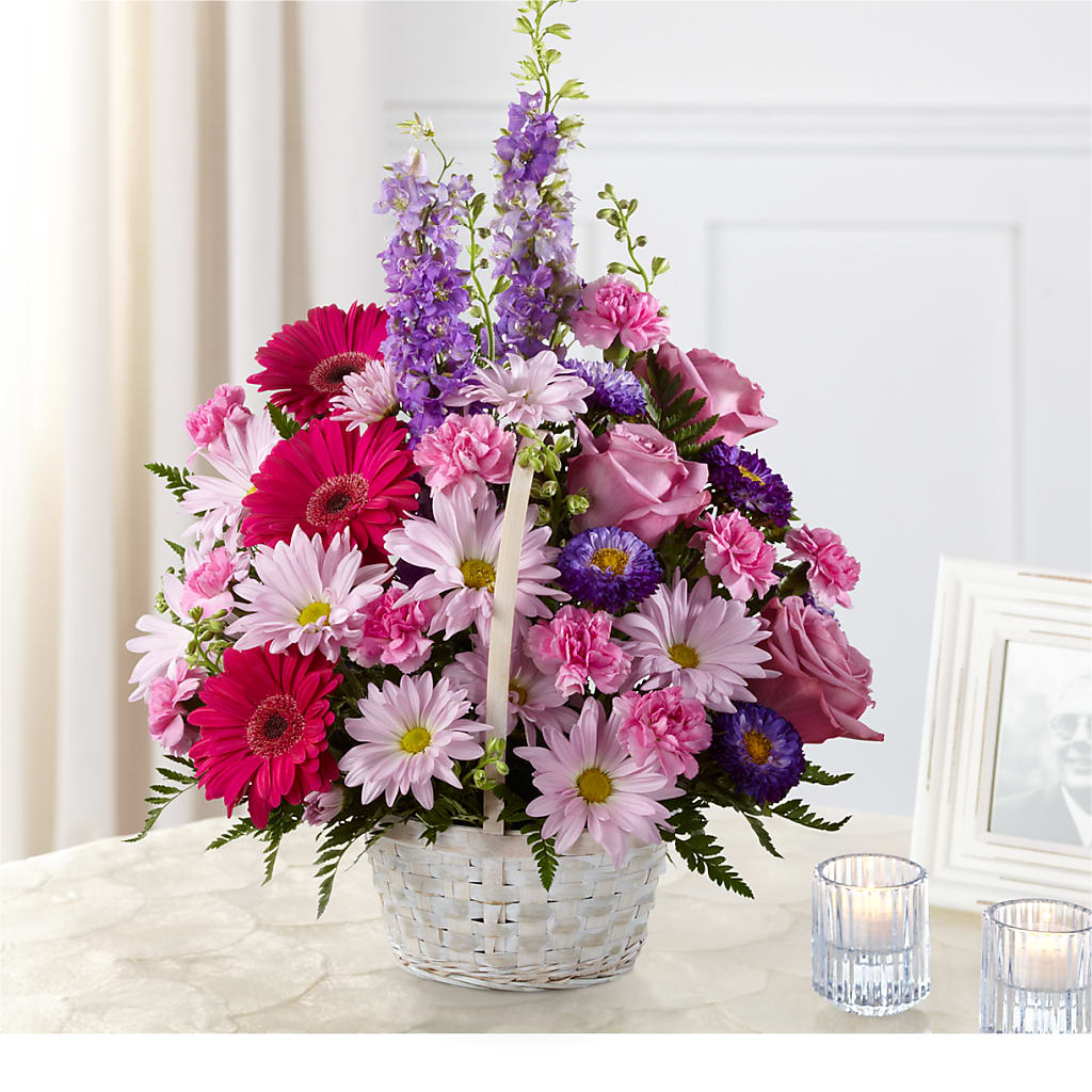 Pastel Peace Basket – Colonial Flower Shoppe, Somers CT