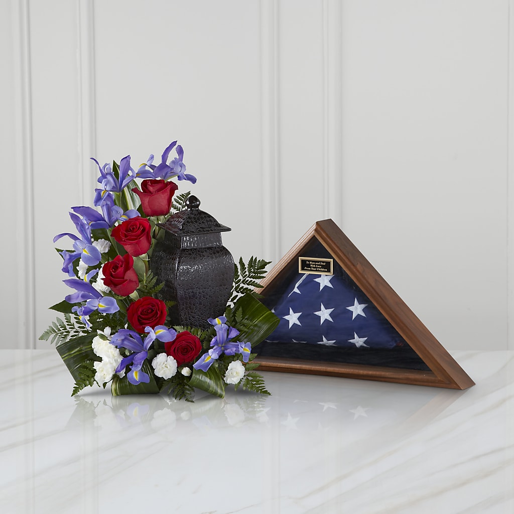 Patriotic Tribute Arrangement – Colonial Flower Shoppe, Somers CT