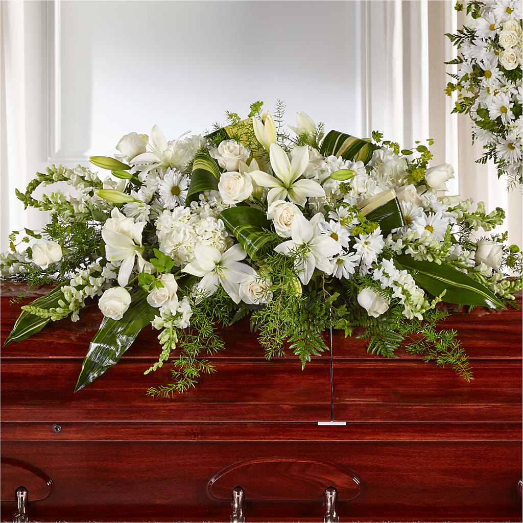 Abundance Casket Spray – Colonial Flower Shoppe, Somers CT