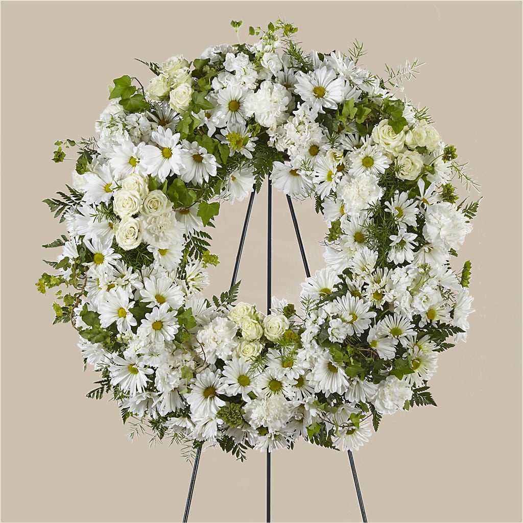 Faithful Wishes Wreath – Colonial Flower Shoppe, Somers CT