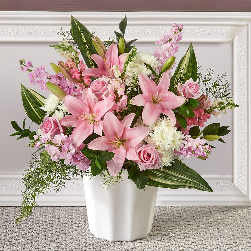 Simply Serene Floor Basket – Colonial Flower Shoppe, Somers CT