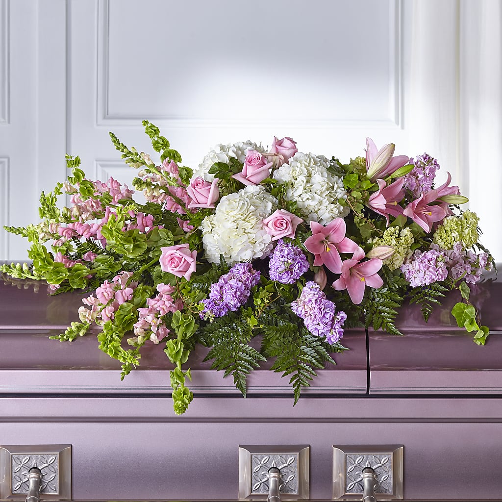 Life's Gratitude Casket Spray – Colonial Flower Shoppe, Somers CT