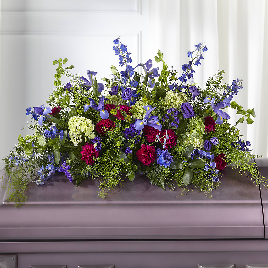 Always Treasured Casket Spray – Colonial Flower Shoppe, Somers CT