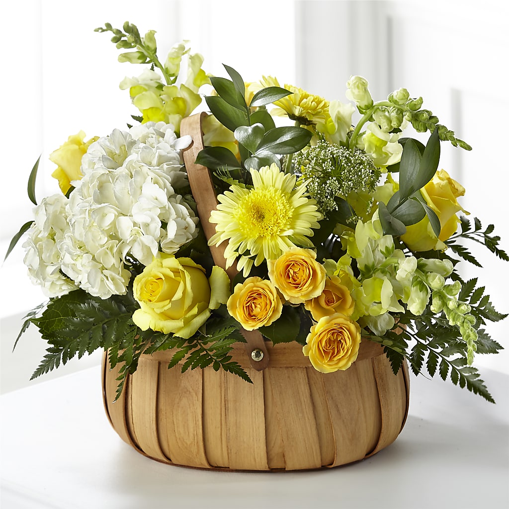 Rustic Remembrance Basket – Colonial Flower Shoppe, Somers CT