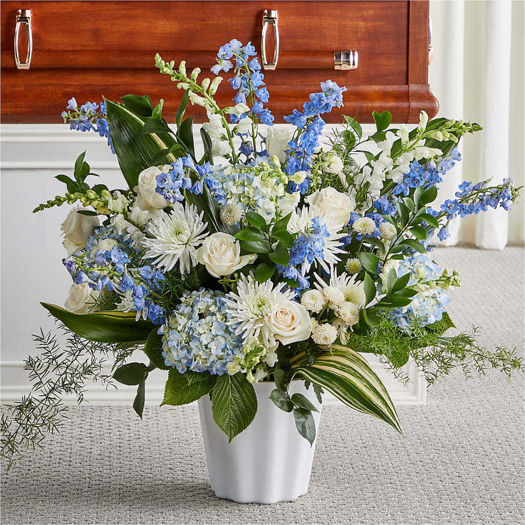 Everlasting Memories Floor Basket – Colonial Flower Shoppe, Somers CT