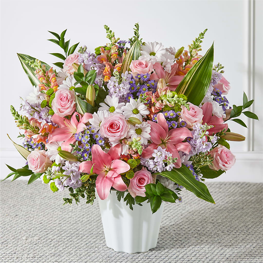 Abundant Compassion Floor Basket – Colonial Flower Shoppe, Somers CT