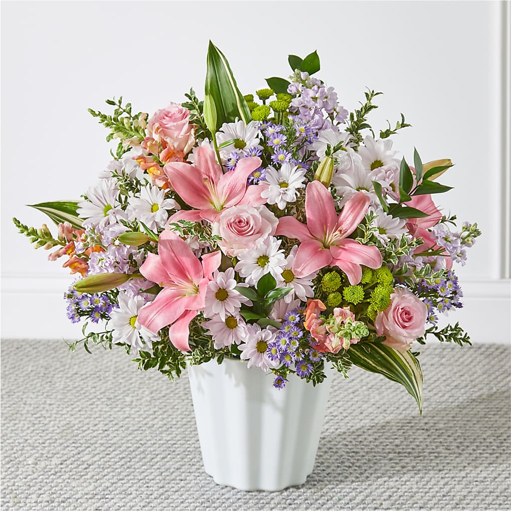 Abundant Compassion Floor Basket – Colonial Flower Shoppe, Somers CT
