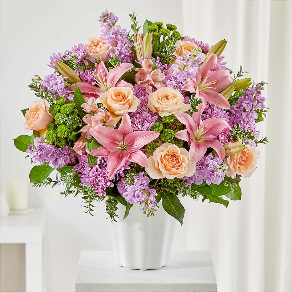 Supportive Embrace Tabletop Basket – Colonial Flower Shoppe, Somers CT