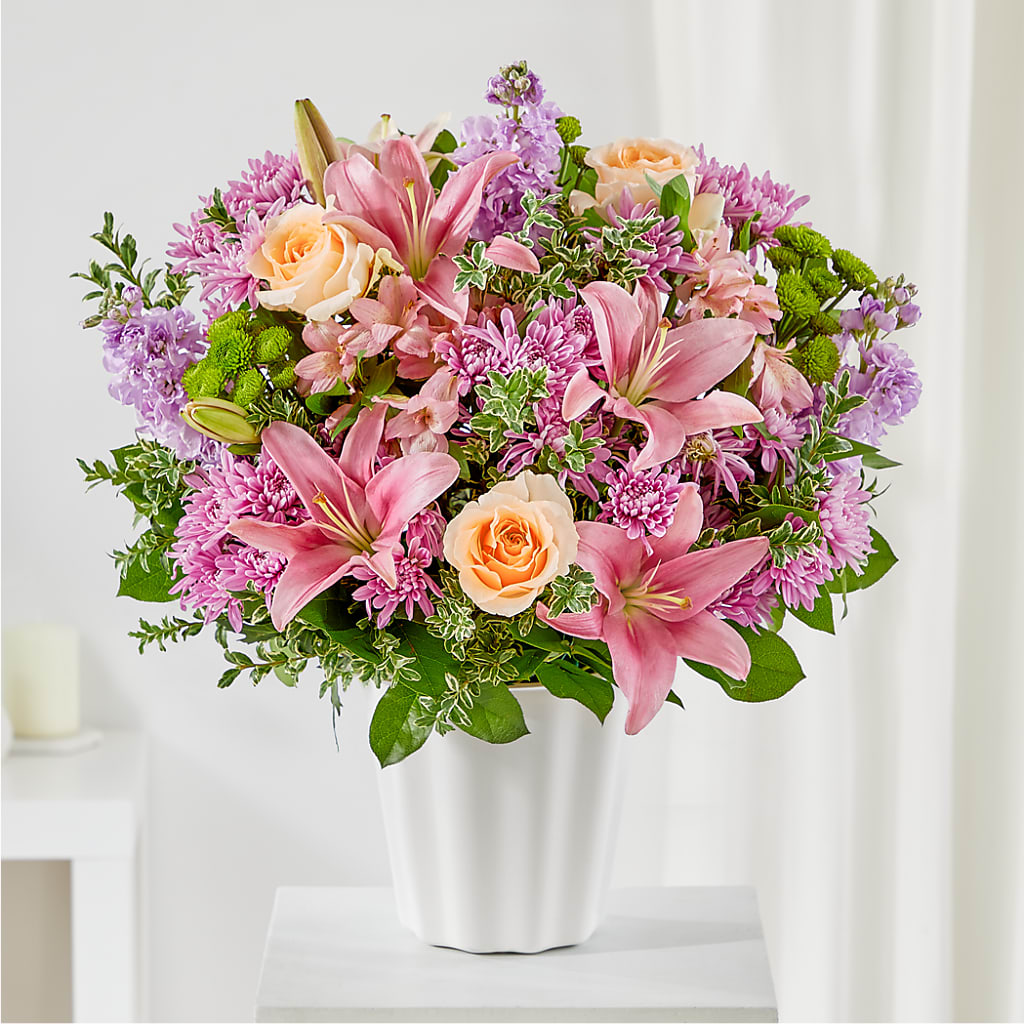 Supportive Embrace Tabletop Basket – Colonial Flower Shoppe, Somers CT