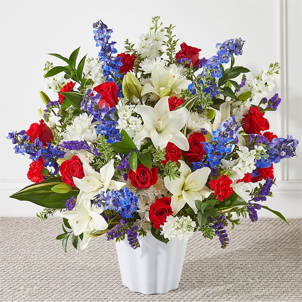 Consoled Floor Basket – Colonial Flower Shoppe, Somers CT