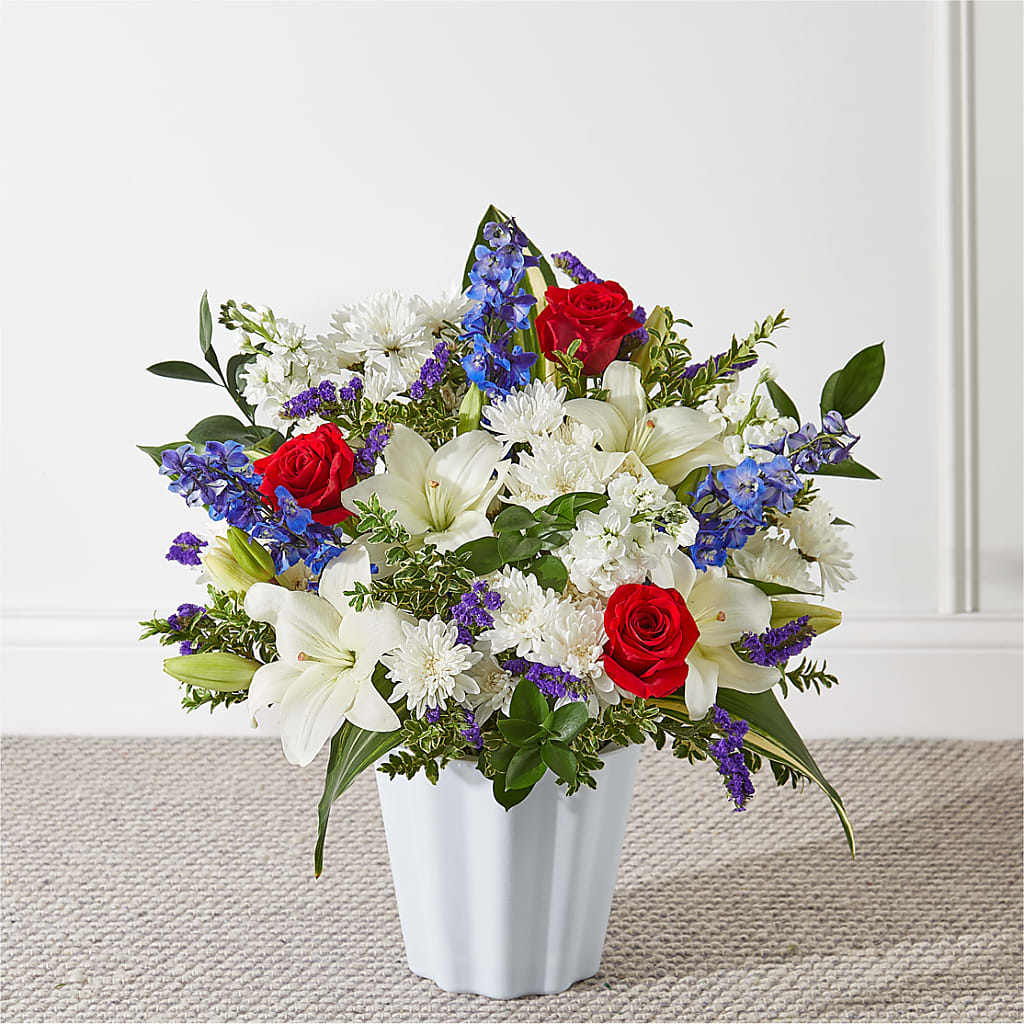 Consoled Floor Basket – Colonial Flower Shoppe, Somers CT