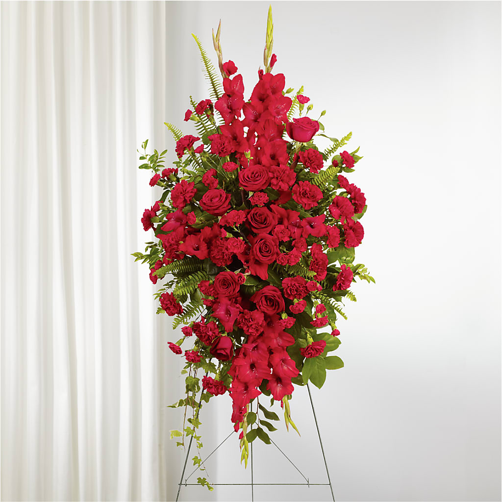 From the Heart Standing Spray – Colonial Flower Shoppe, Somers CT