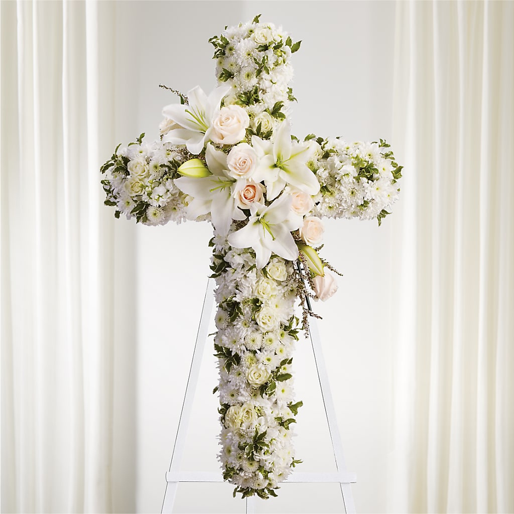 Spiritual Guidance Standing Spray – Colonial Flower Shoppe, Somers CT