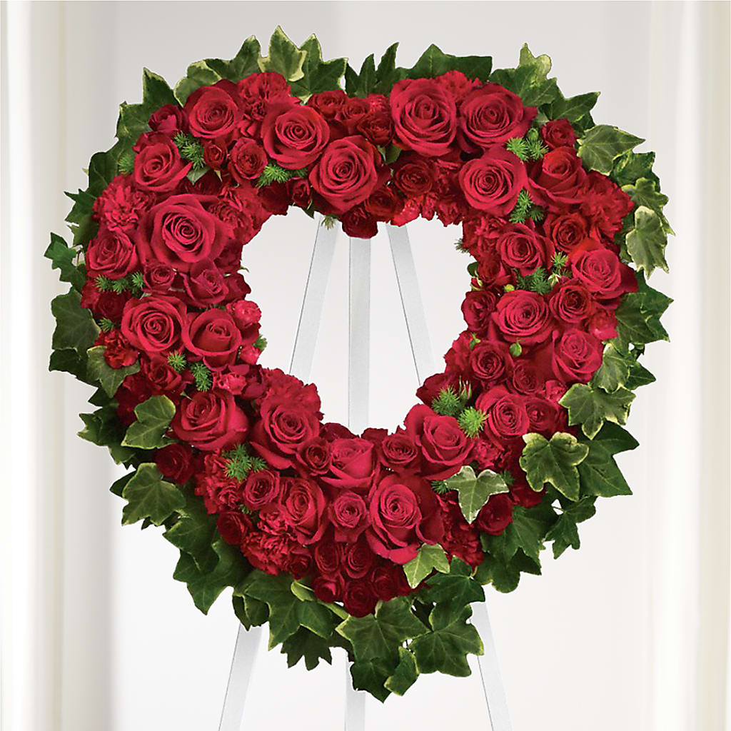 Wholehearted Standing Spray – Colonial Flower Shoppe, Somers CT