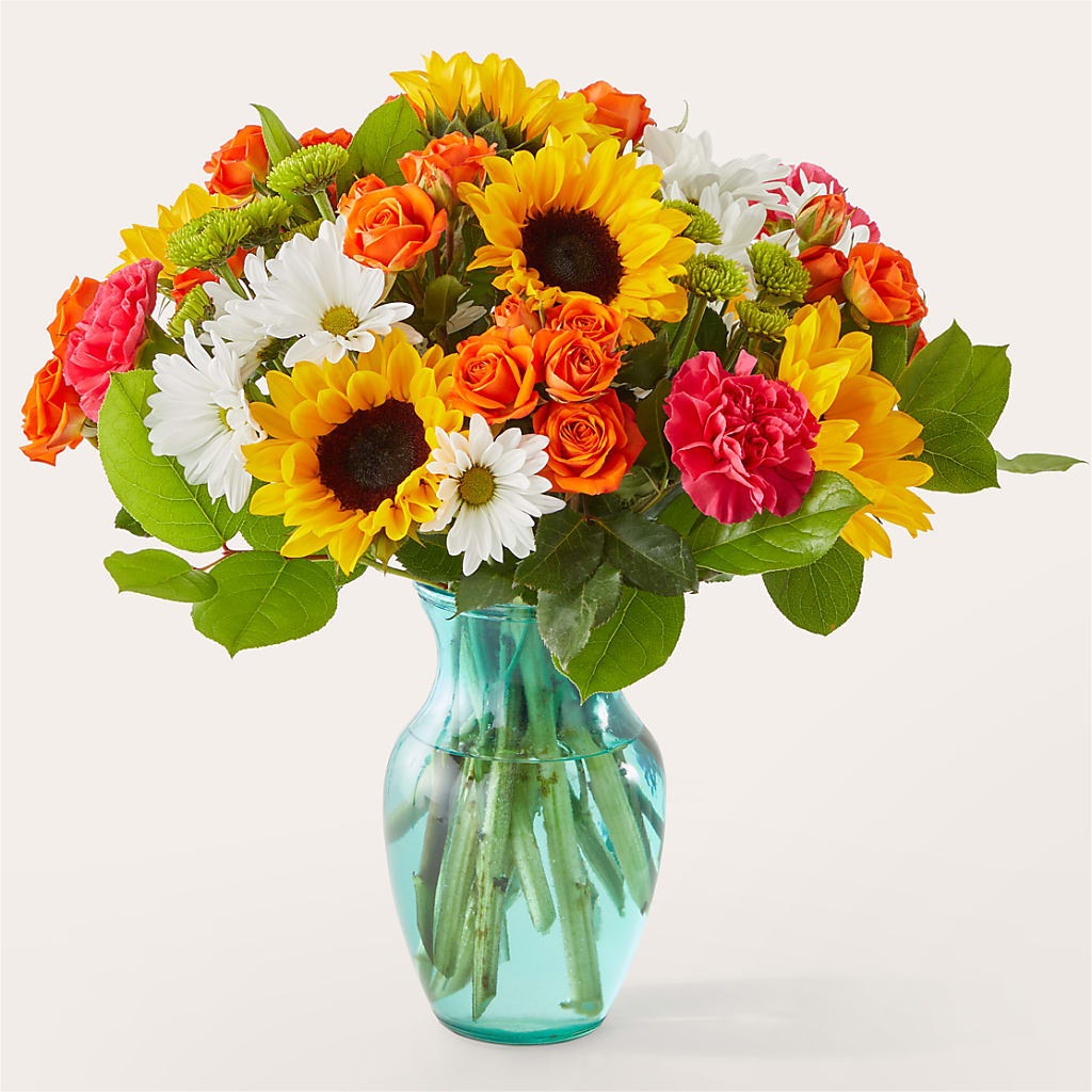 Sun-drenched Blooms Bouquet – Colonial Flower Shoppe, Somers CT