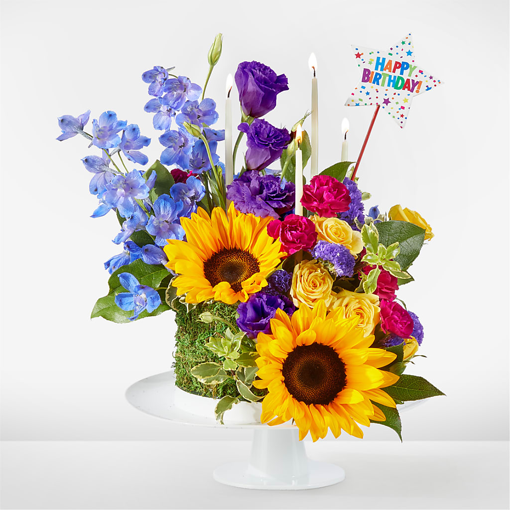 Star of the Day Floral Cake – Colonial Flower Shoppe, Somers CT