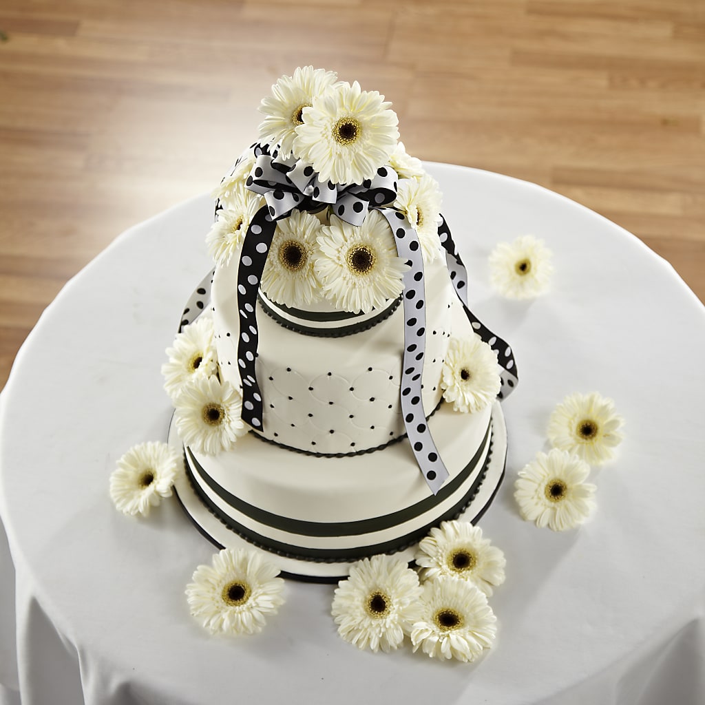 Simple Sophistication Cake Décor – Colonial Flower Shoppe, Somers CT