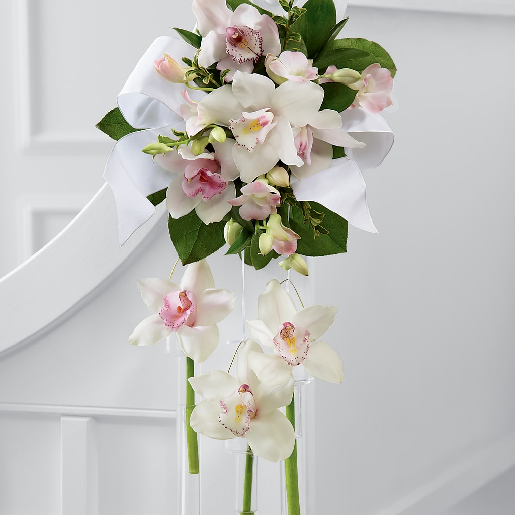 Perfect Entrance Pew Arrangement – Colonial Flower Shoppe, Somers CT