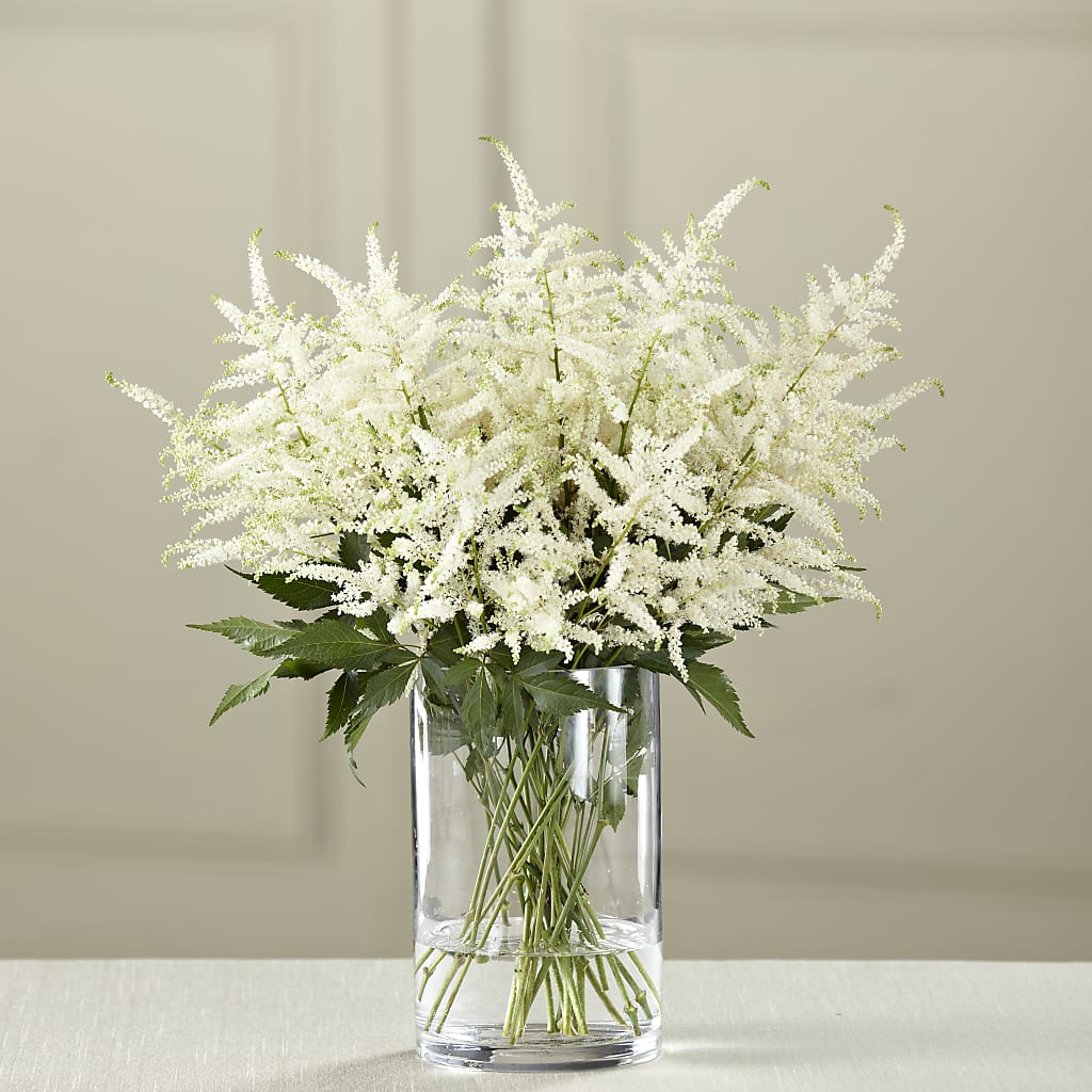 White Astilbe Bouquet – Colonial Flower Shoppe, Somers CT