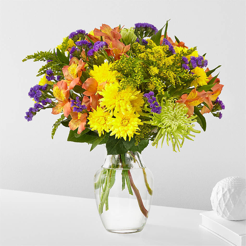 Marmalade Skies Bouquet –  Colonial Flower Shoppe, Somers CT