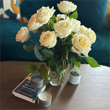 Long Stem Yellow Rose Bouquet –  Colonial Flower Shoppe, Somers CT