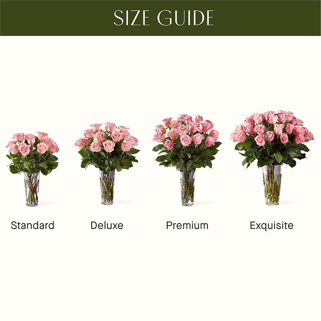 Long Stem Pink Rose Bouquet –  Colonial Flower Shoppe, Somers CT