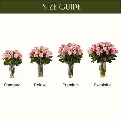Long Stem Pink Rose Bouquet –  Colonial Flower Shoppe, Somers CT
