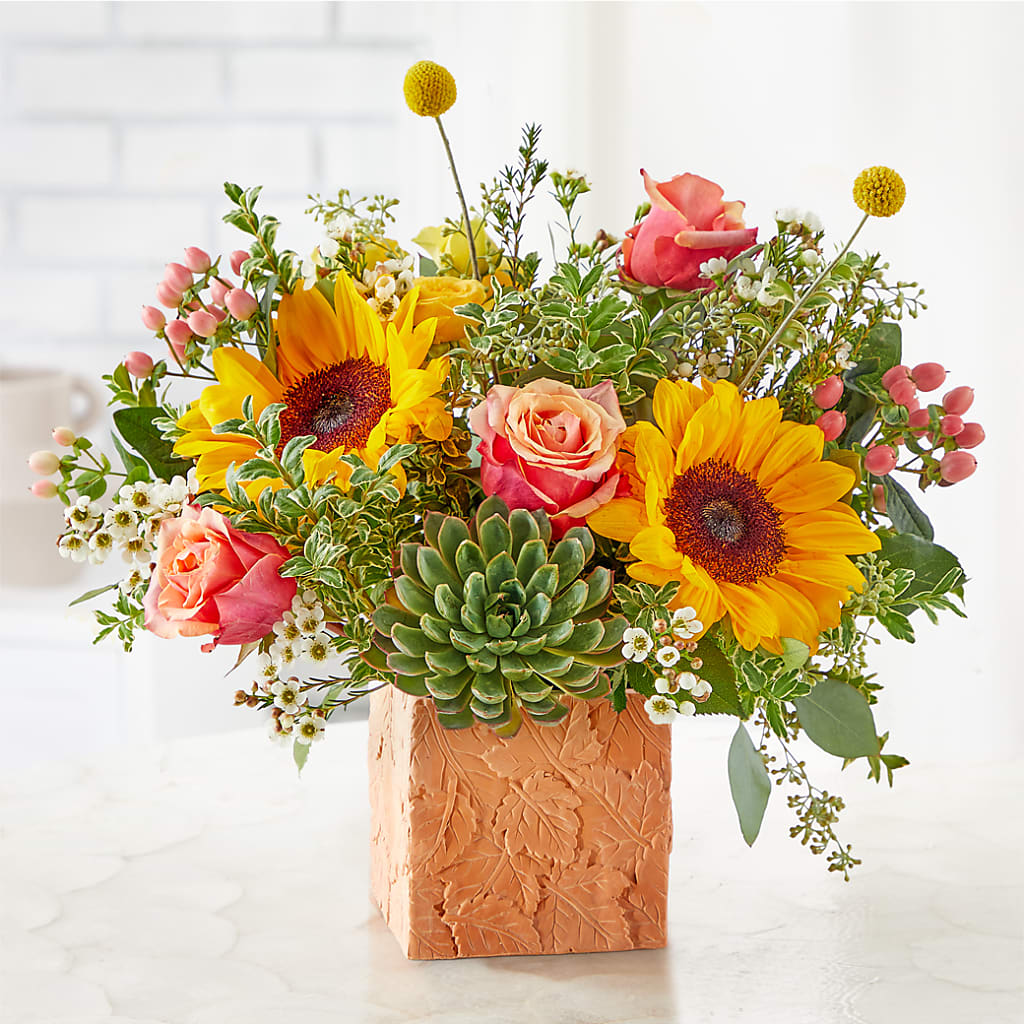 Sunflower Season Bouquet –  Colonial Flower Shoppe, Somers CT