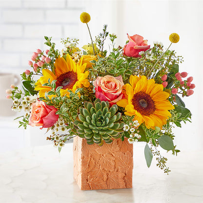 Sunflower Season Bouquet –  Colonial Flower Shoppe, Somers CT