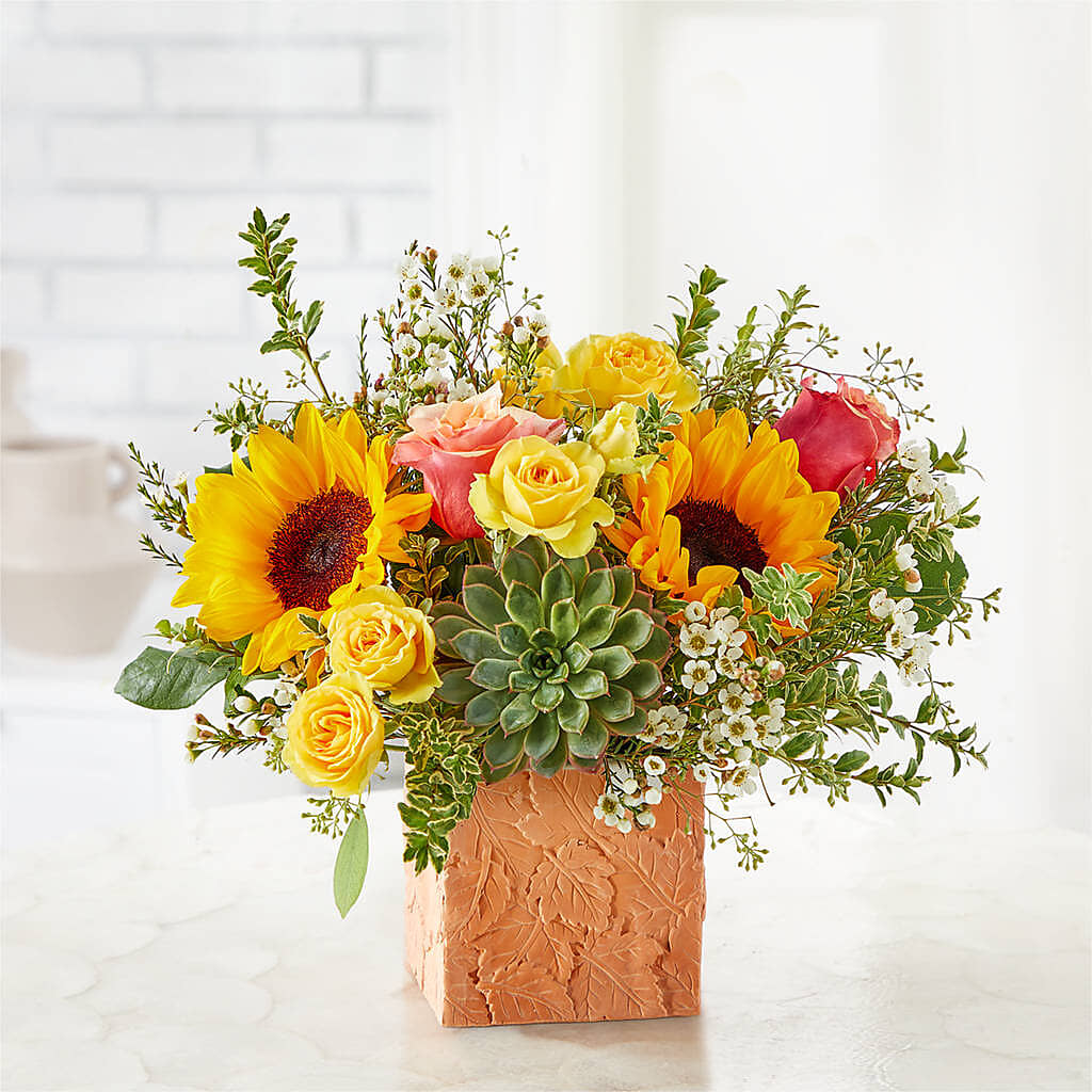 Sunflower Season Bouquet –  Colonial Flower Shoppe, Somers CT