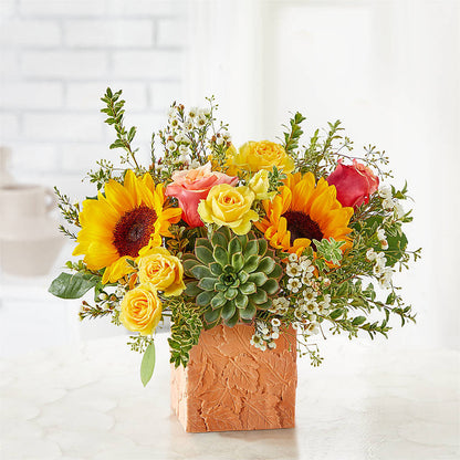 Sunflower Season Bouquet –  Colonial Flower Shoppe, Somers CT