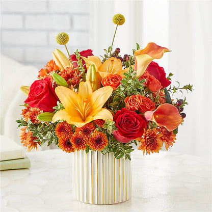 Scarlet Skies Bouquet –  Colonial Flower Shoppe, Somers CT