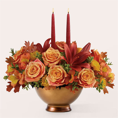 Harvest Table Centerpiece –  Colonial Flower Shoppe, Somers CT