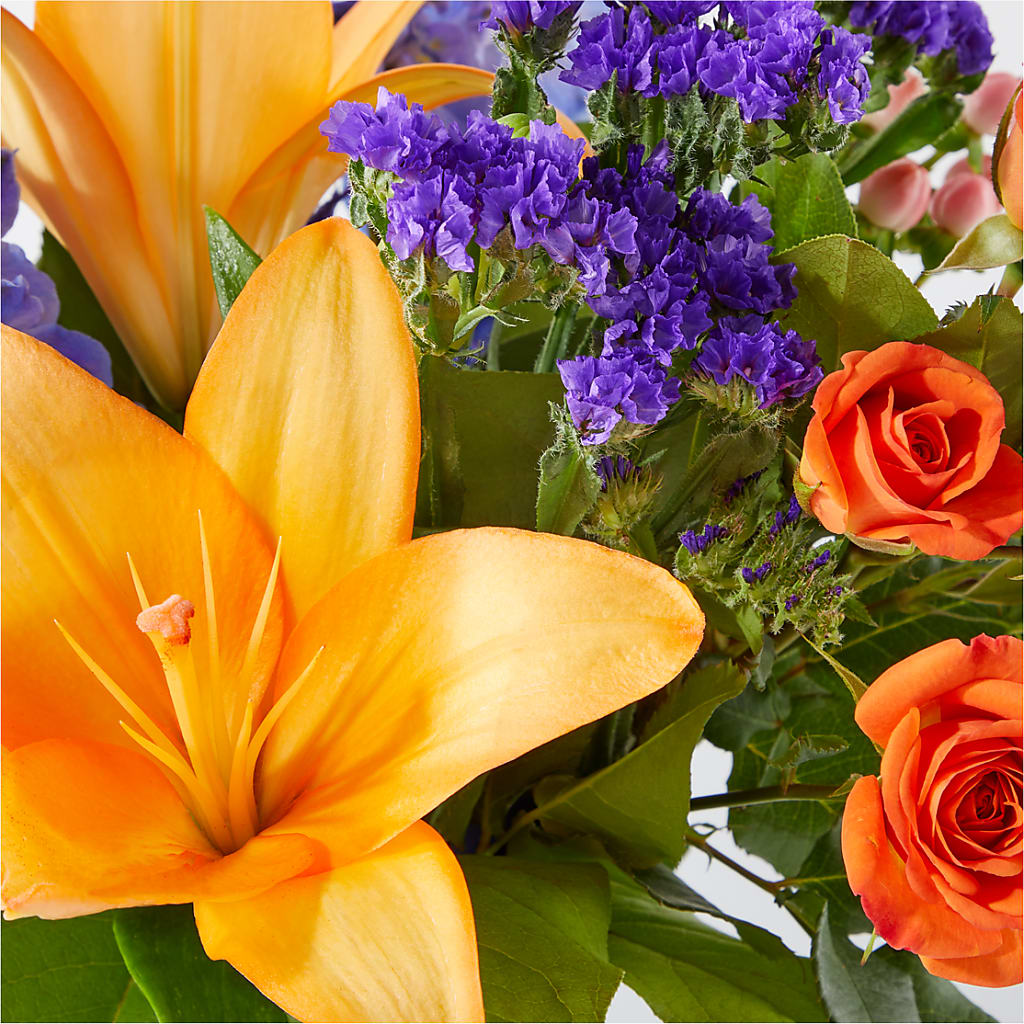 Radiant Citrus Bouquet –  Colonial Flower Shoppe, Somers CT