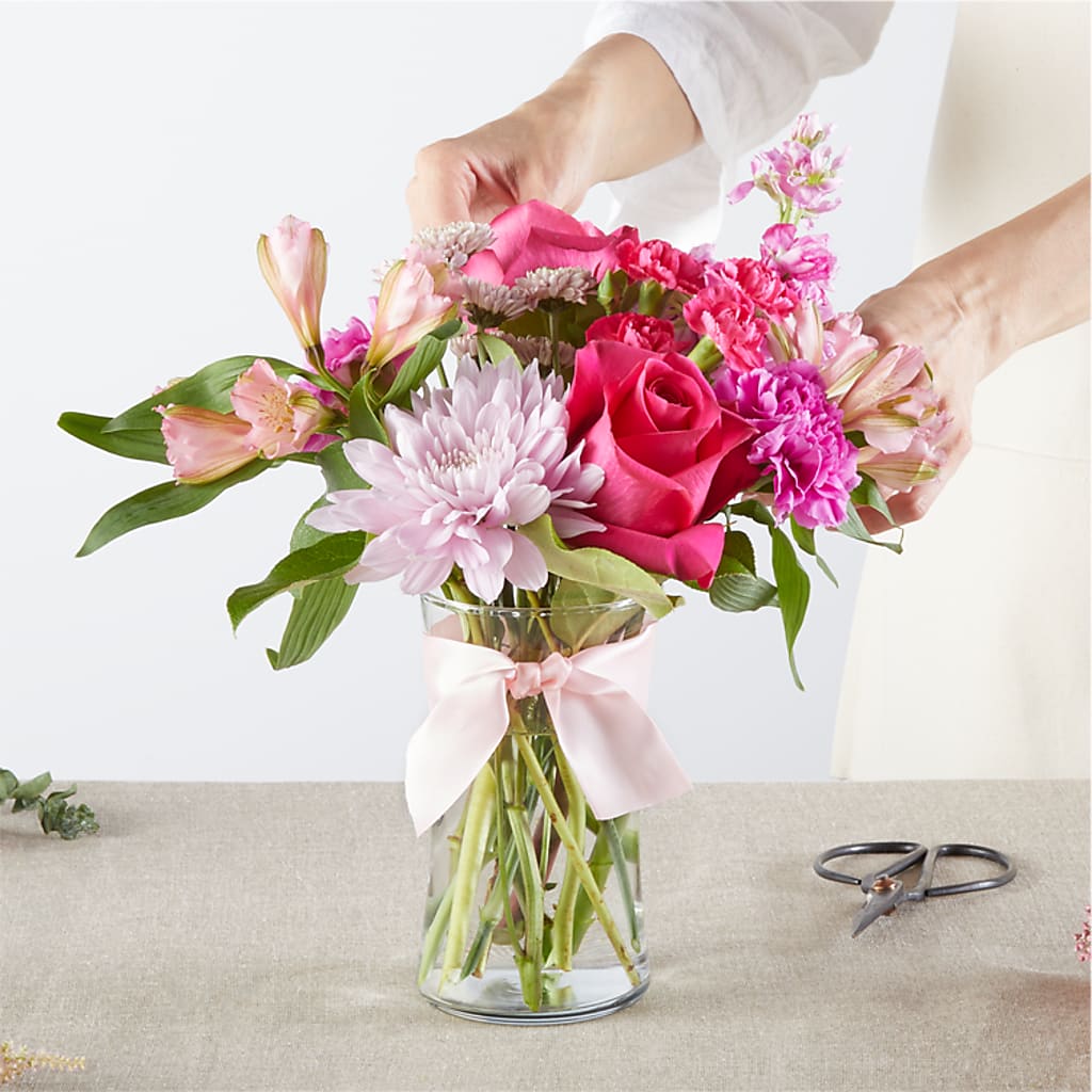 Pink Ribbon - A Florist Original –  Colonial Flower Shoppe, Somers CT