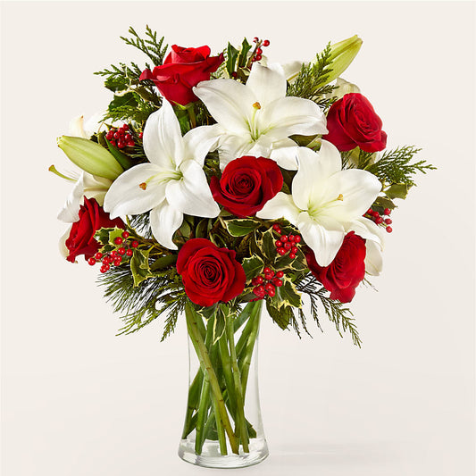 Sparkling Snowflakes Bouquet –  Colonial Flower Shoppe, Somers CT