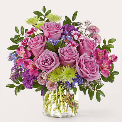 Glass Half Full Bouquet –  Colonial Flower Shoppe, Somers CT