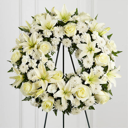 Treasured Tribute Wreath –  Colonial Flower Shoppe, Somers CT